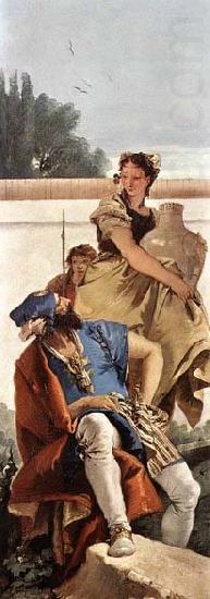 Giovanni Battista Tiepolo A Seated Man and a Girl with a Pitcher china oil painting image